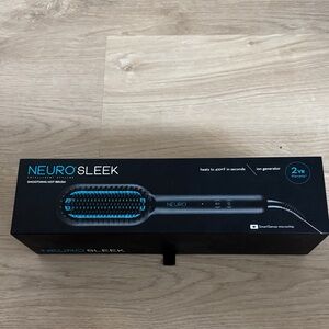Neuro Sleek Hair Straightener Brush - Black